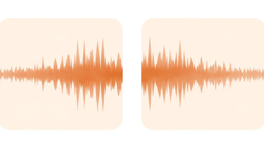 Zwei Audio-Waveforms zum Vergleich: pero und perro